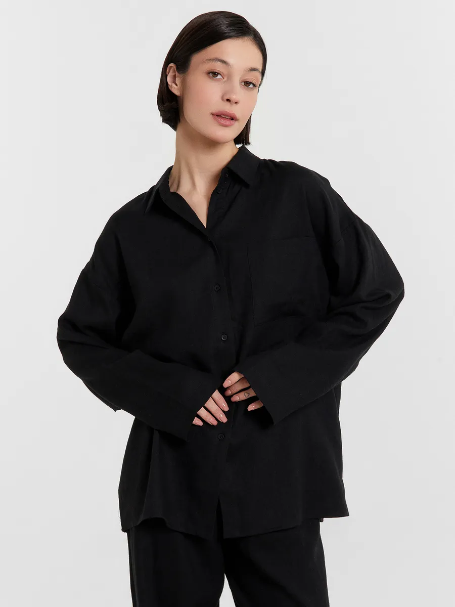 Рубашка Mark Formelle (Марк Формэль) 502985-1/черный - фото 8