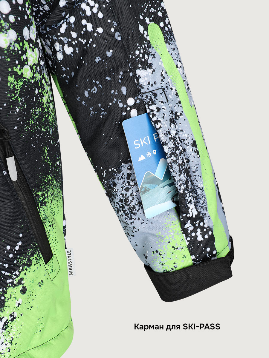 Костюм NIKASTYLE 7з1725 салат/черный - фото 11