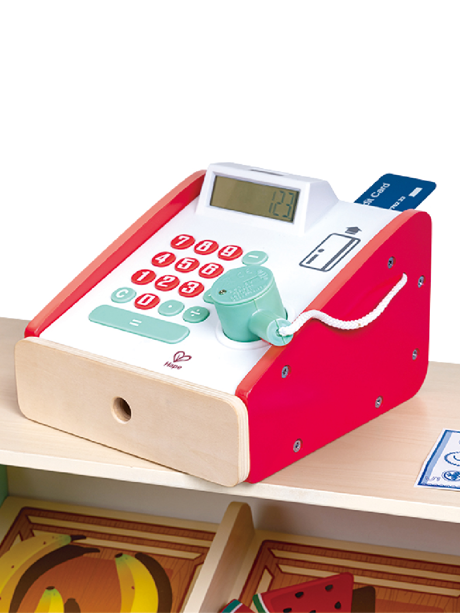 Игровой набор Hape продукты, прилавок, касса - фото 12