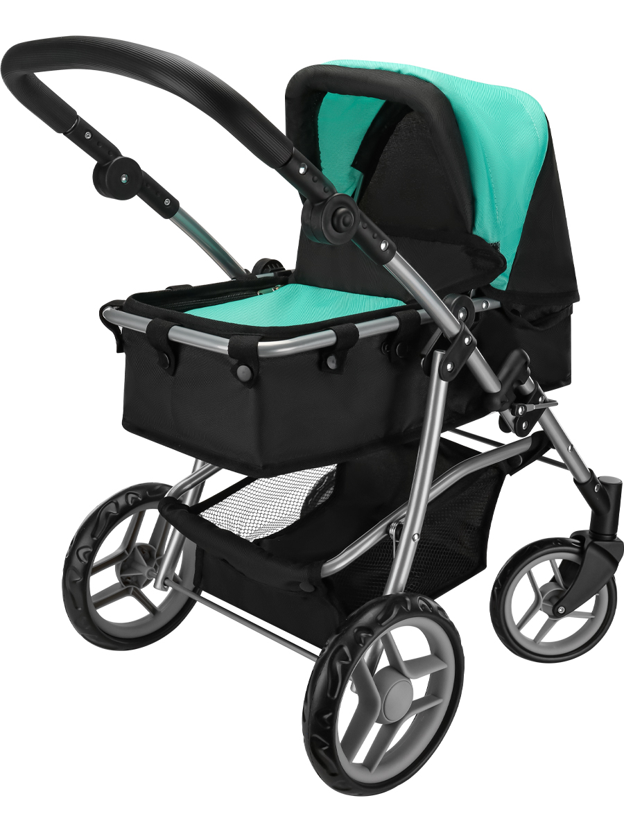 Коляска 3 в 1, коляска-люлька, прогулочная коляска, коляска-трансформер для кукол MELOBO 9651BS-A - фото 1