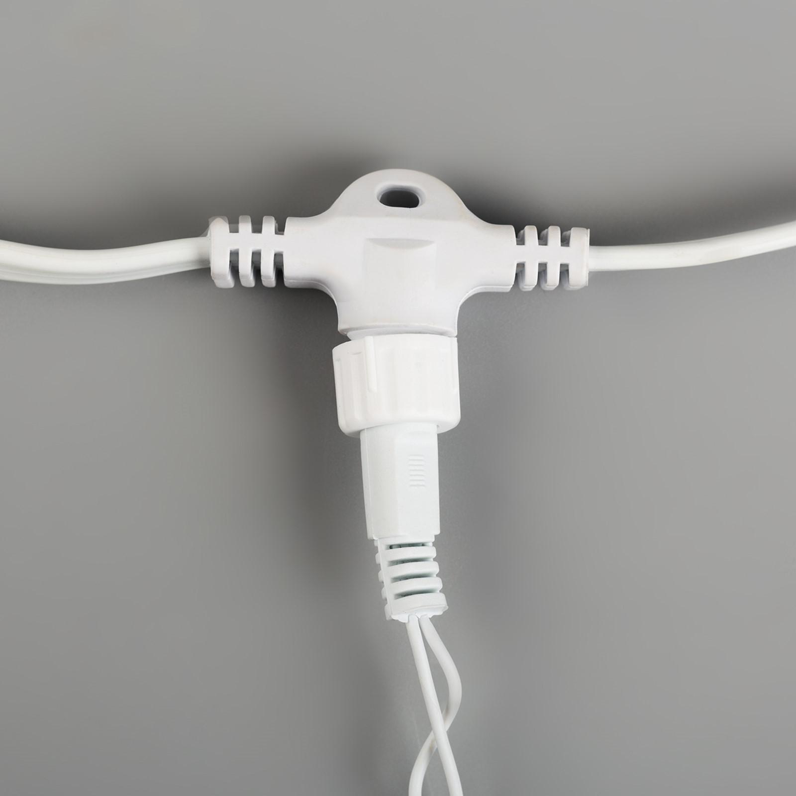 Гирлянда Luazon «Занавес» 2 × 9 м IP44 УМС белая нить 1800 LED свечение мульти 220 В - фото 7