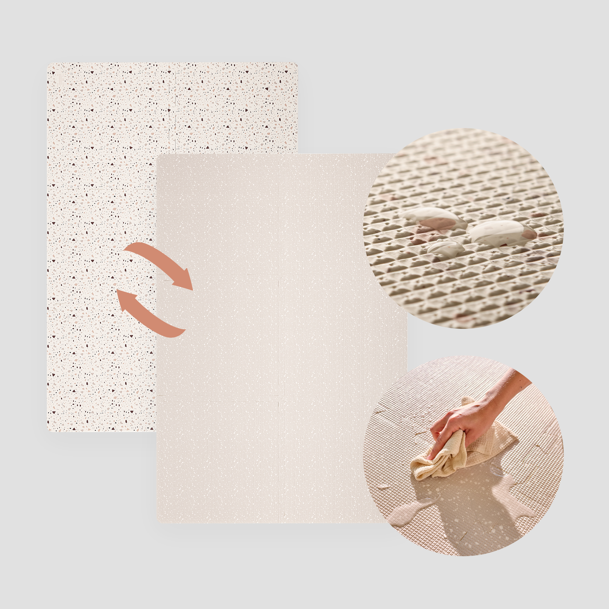 Коврик-пазл Lionelo Yoka 118 x 173 см 6 шт. - фото 3