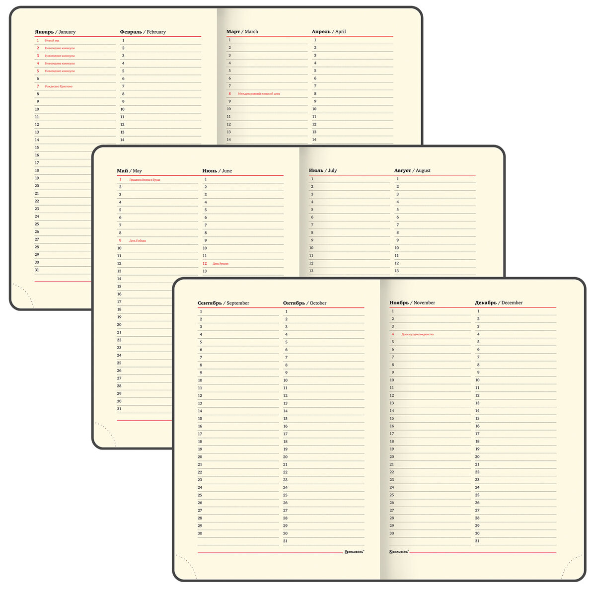 Ежедневник Brauberg Stylish 160 лист. - фото 11
