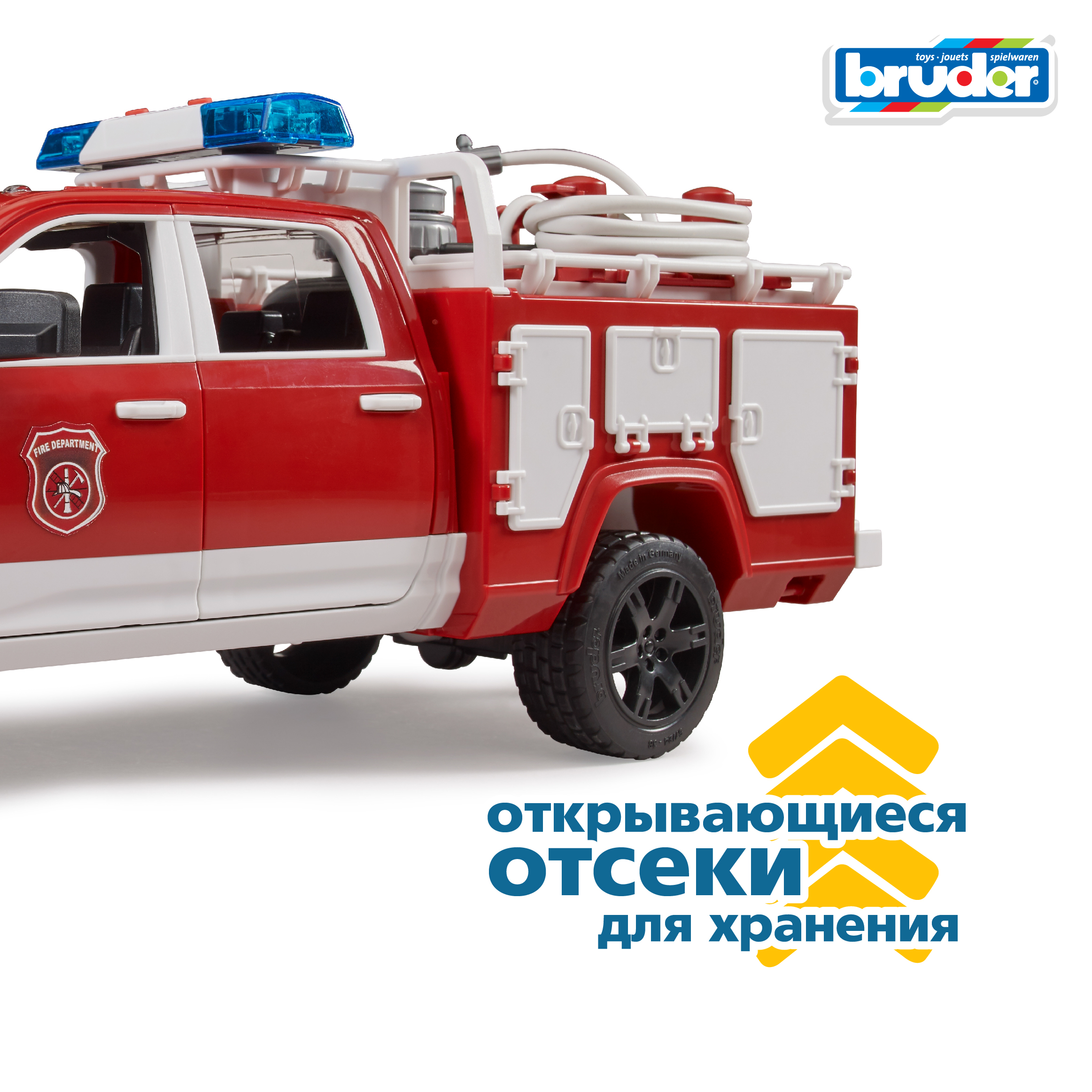 Пожарная машина Bruder 1:16 02-544 - фото 5