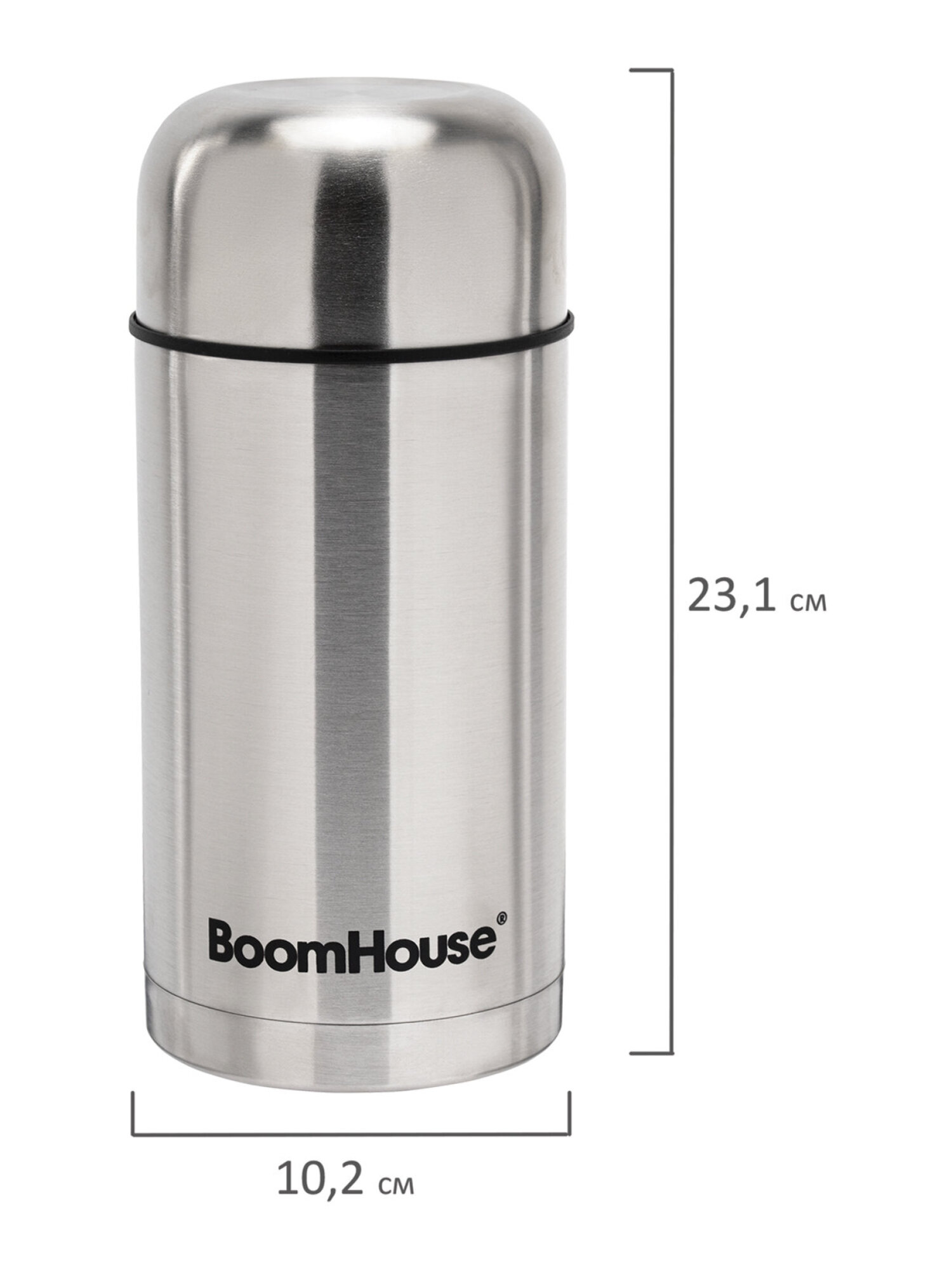 Термос BoomHouse для чая кофе еды 1 литр с широким горлом походный - фото 16