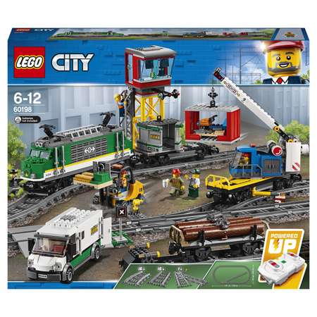 Конструктор LEGO City Trains Товарный поезд блочный