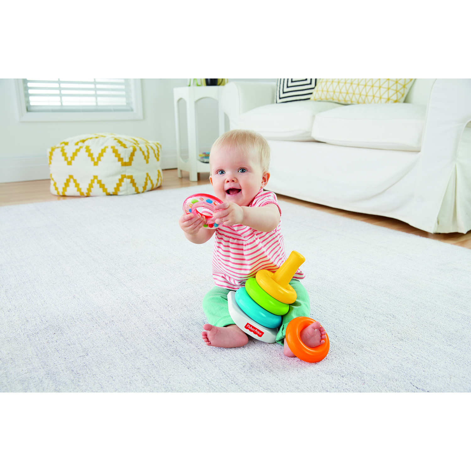 Игрушка Fisher Price пирамидка - фото 9