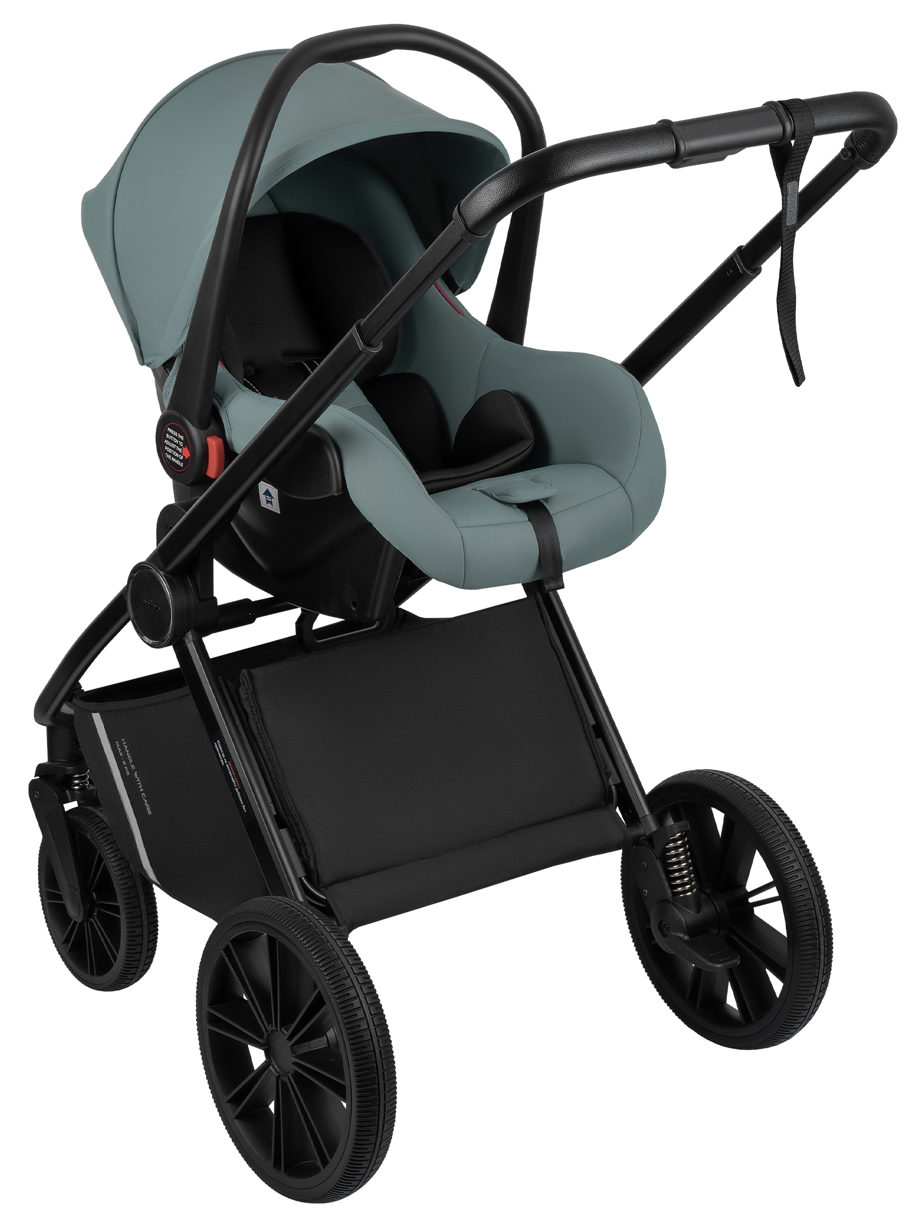 Коляска 3в1 Indigo Sting зеленый - фото 7