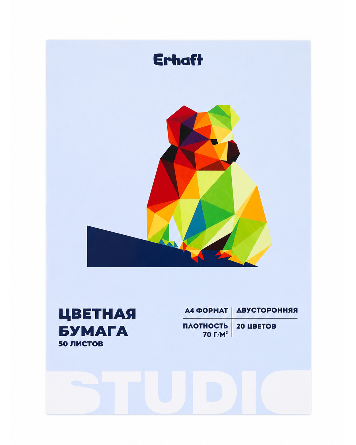 Цветная бумага Erhaft 50 лист. - фото 1