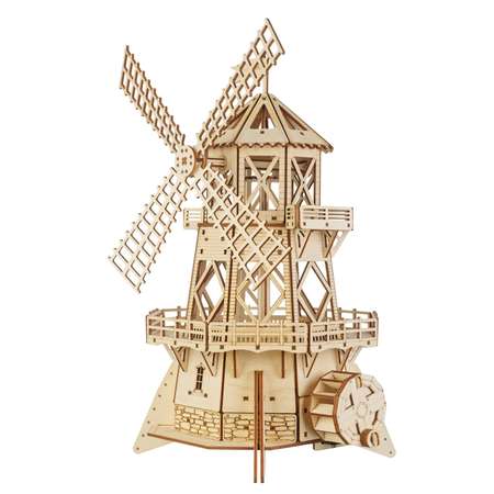 Сборная модель деревянная TADIWOOD Мельница механическая