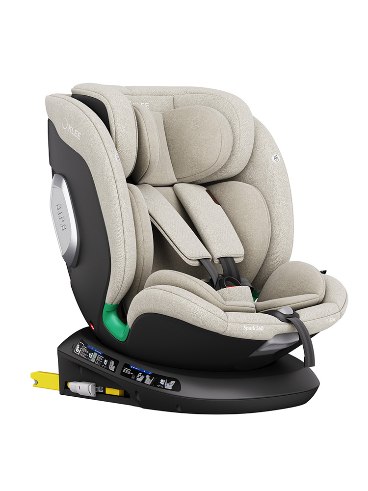 Автокресло KLEE Spark 360 i-Size Isofix 0+/1/2/3 (0-36 кг) бежевый - фото 4