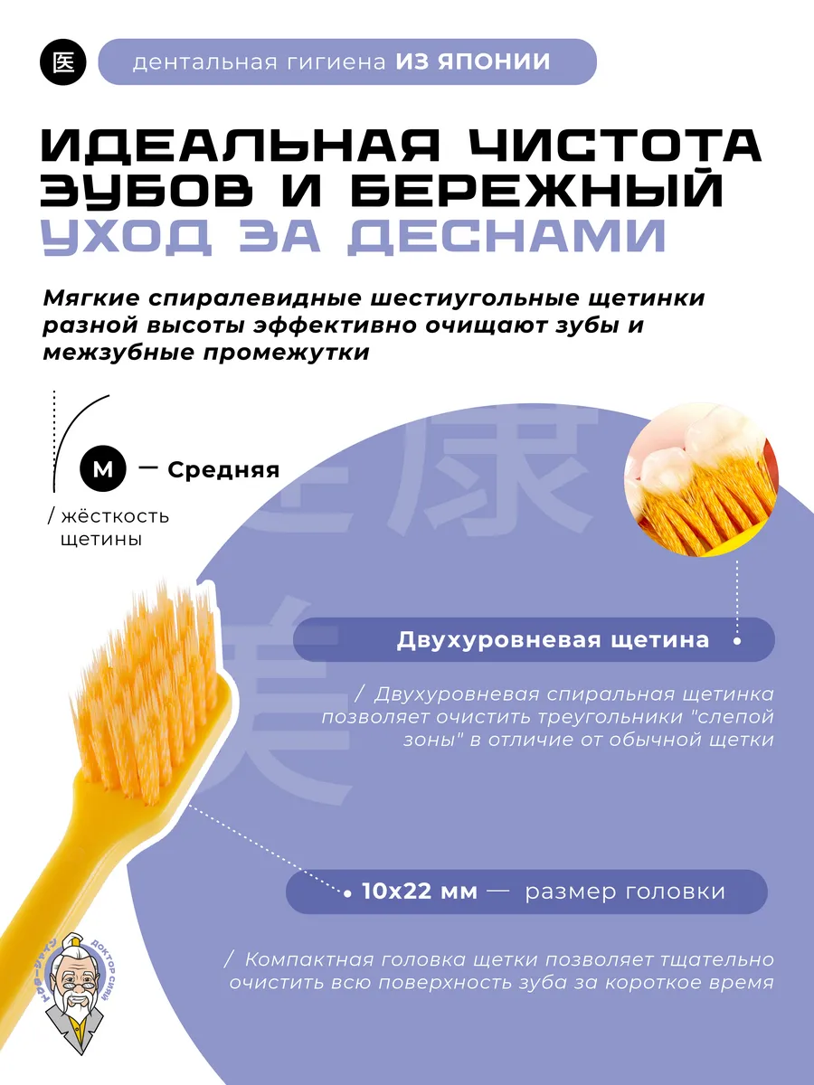 Зубная щетка классическая Доктор Сияй Ci Medical от 12 лет 1 шт. - фото 2