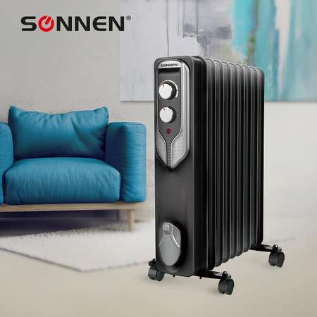Обогреватель масляный Sonnen радиатор электрический 2000 Вт 9 секций