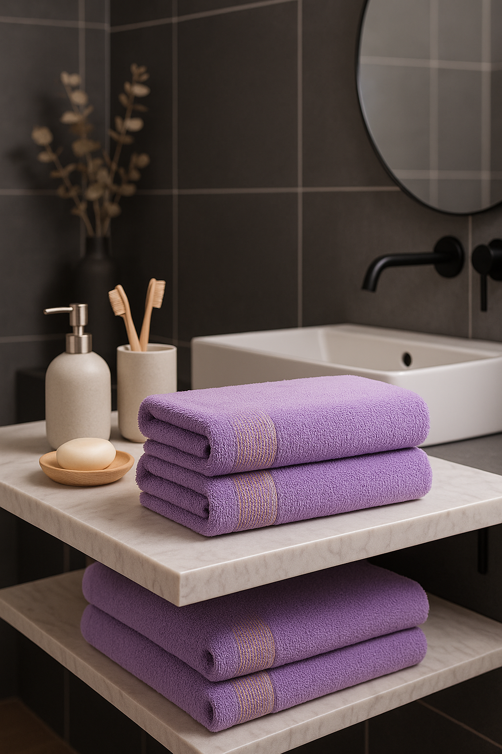 Полотенце Ночь Нежна Goldy 70 x 130 см 2 шт. - фото 1