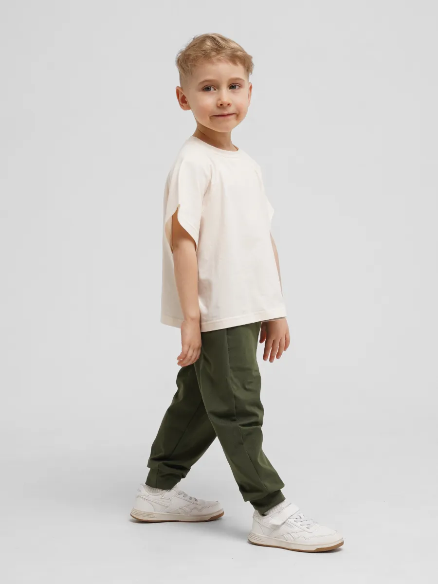 Спортивные брюки 2 шт Супер Пупс 2пр/штаны/хаки/шоколад - фото 20