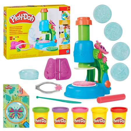 Масса для лепки Hasbro Play-Doh Микроскоп+подсветка