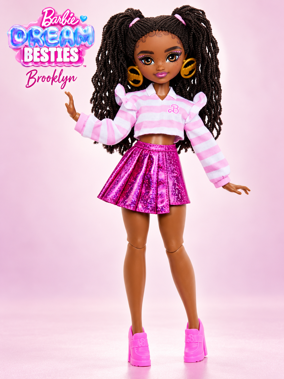 Кукла классическая Barbie Dream Besties Бруклин JKP51 JKP51 - фото 1