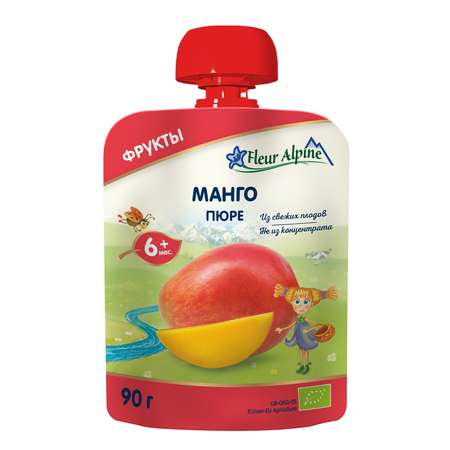 Пюре Fleur Alpine Манго с 6 мес 90 г