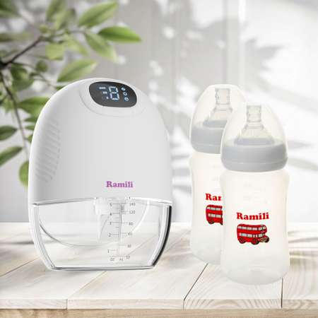Молокоотсос Ramili SE300 Четырехфазный бионический с двумя бутылочками