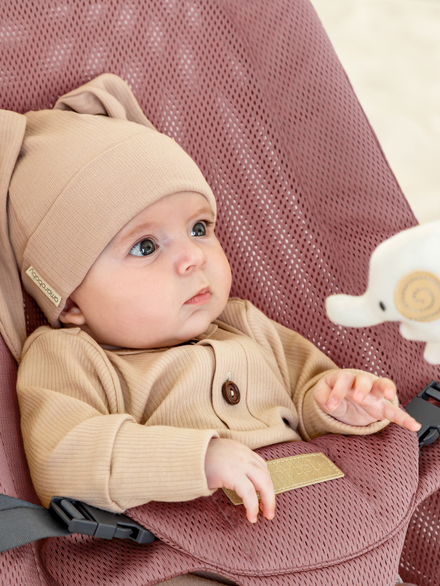 Шезлонг Amarobaby Baby relax розовый - фото 11