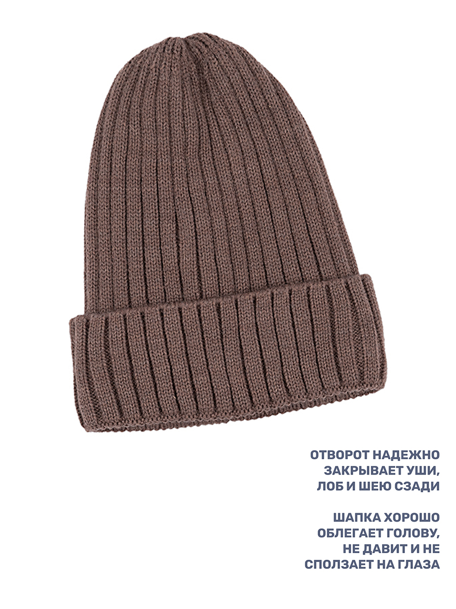 Шапка и снуд NIKASTYLE 12з16424мп кофе - фото 5