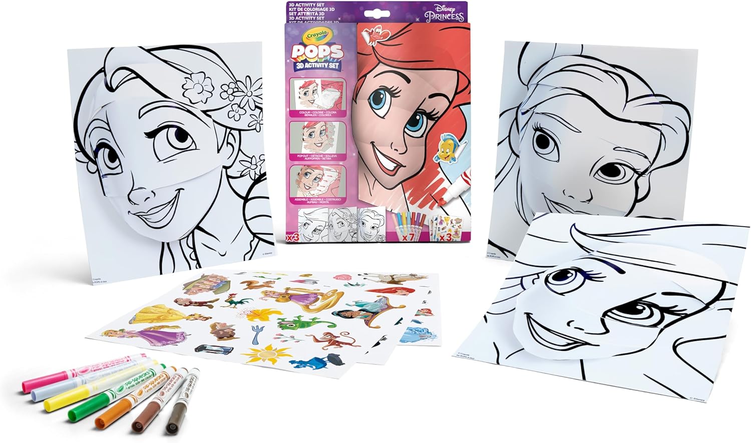 Большая раскраска Crayola Принцессы Дисней - фото 1
