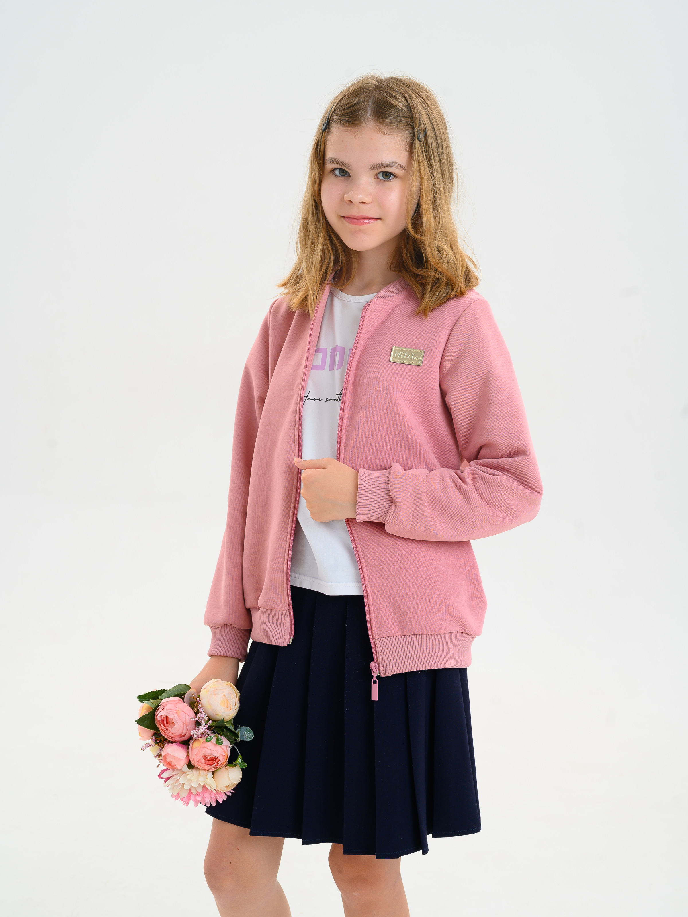 Бомбер MiloTa ТФ02/светло-розовый - фото 3