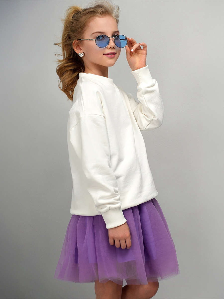 Платье HappyFox HFI3284белый.сиреневый - фото 10