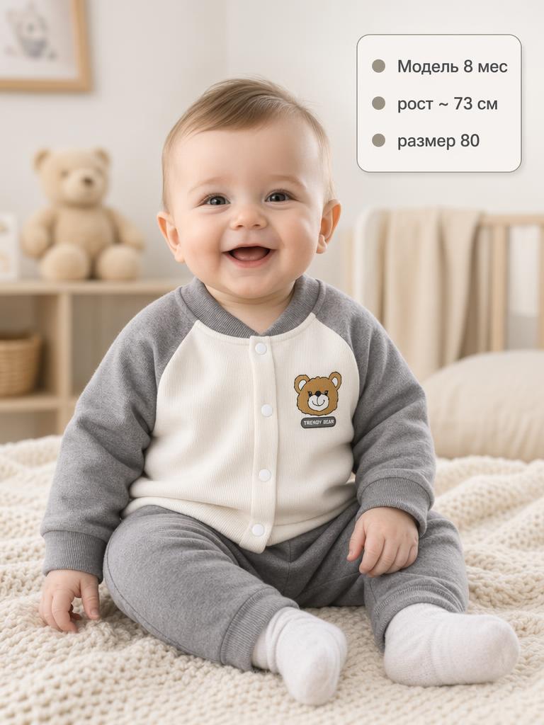 Кардиган Bambooland cardigan_greybear - фото 7