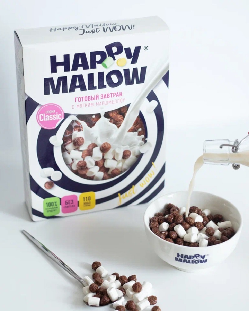 Сухой завтрак Сладкая сказка Happy Mallow с мягким маршмеллоу 240г - фото 2