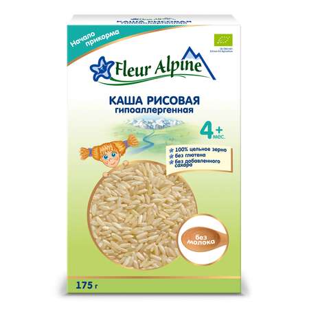 Каша Fleur Alpine безмолочная рисовая 175г с 4мес
