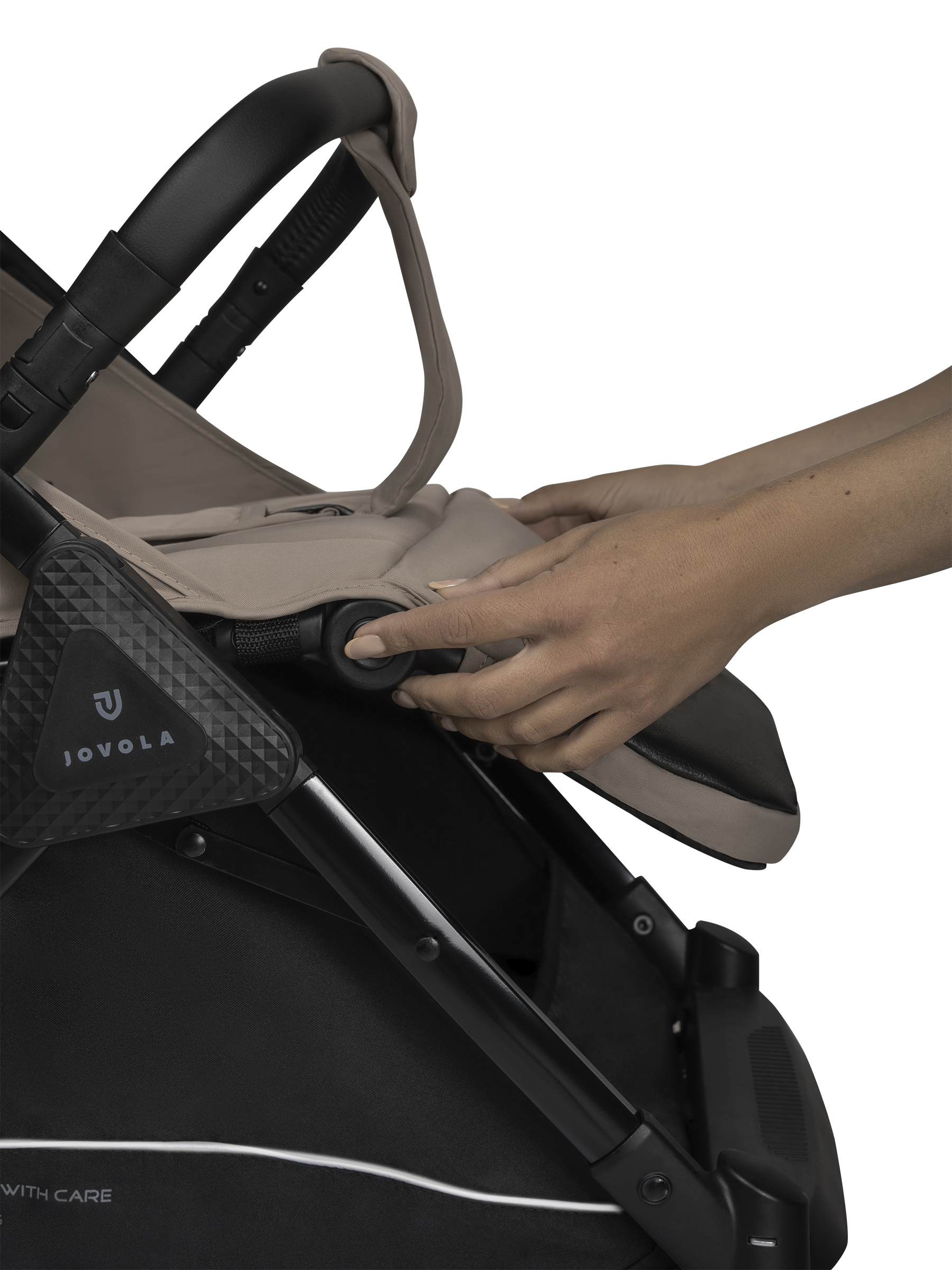 Коляска прогулочная JOVOLA Magma с перекидной ручкой бежевый - фото 37