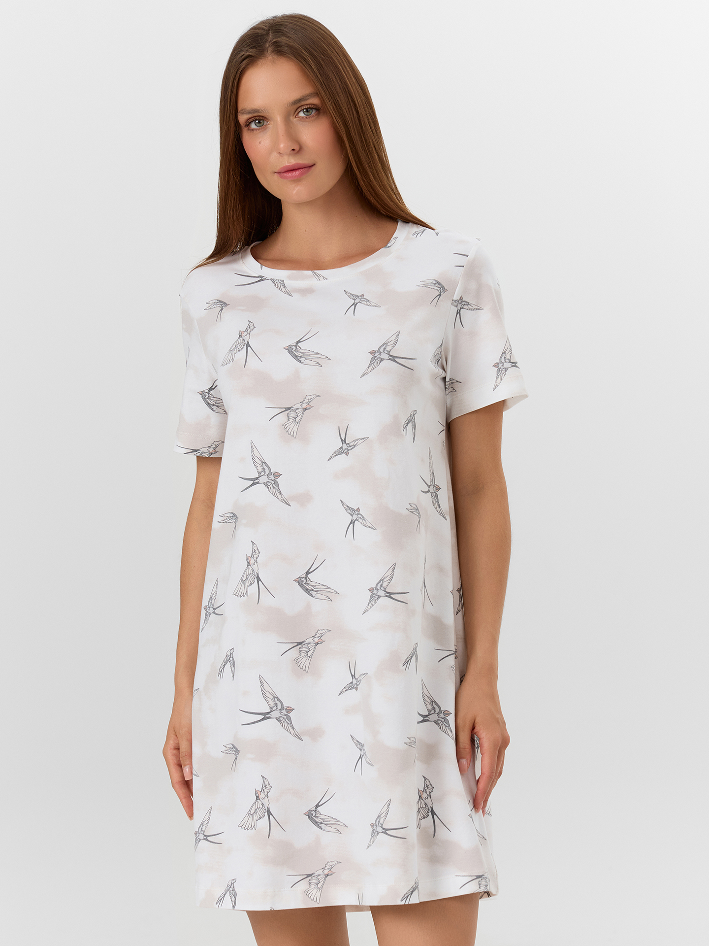 Сорочка ночная Mark Formelle (Марк Формэль) 572346/птицы на льду - фото 3