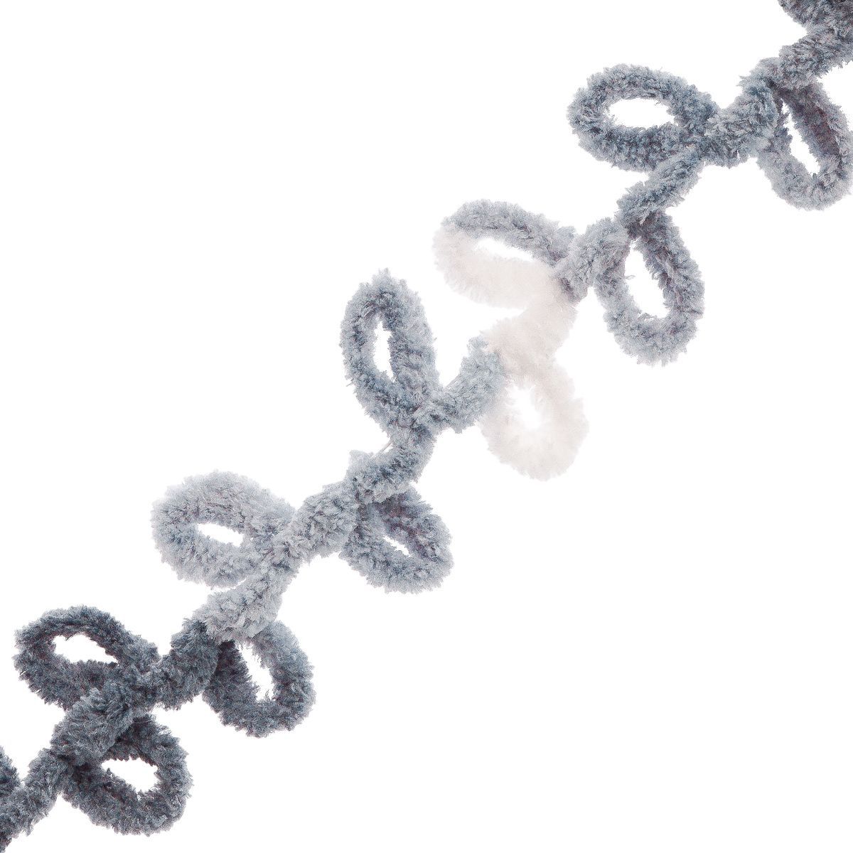 Пряжа для вязания Alize puffy fine color 100 г 14.5 м микрополиэстер плюшевая мягкая 5925 секционный 5 мотков - фото 6