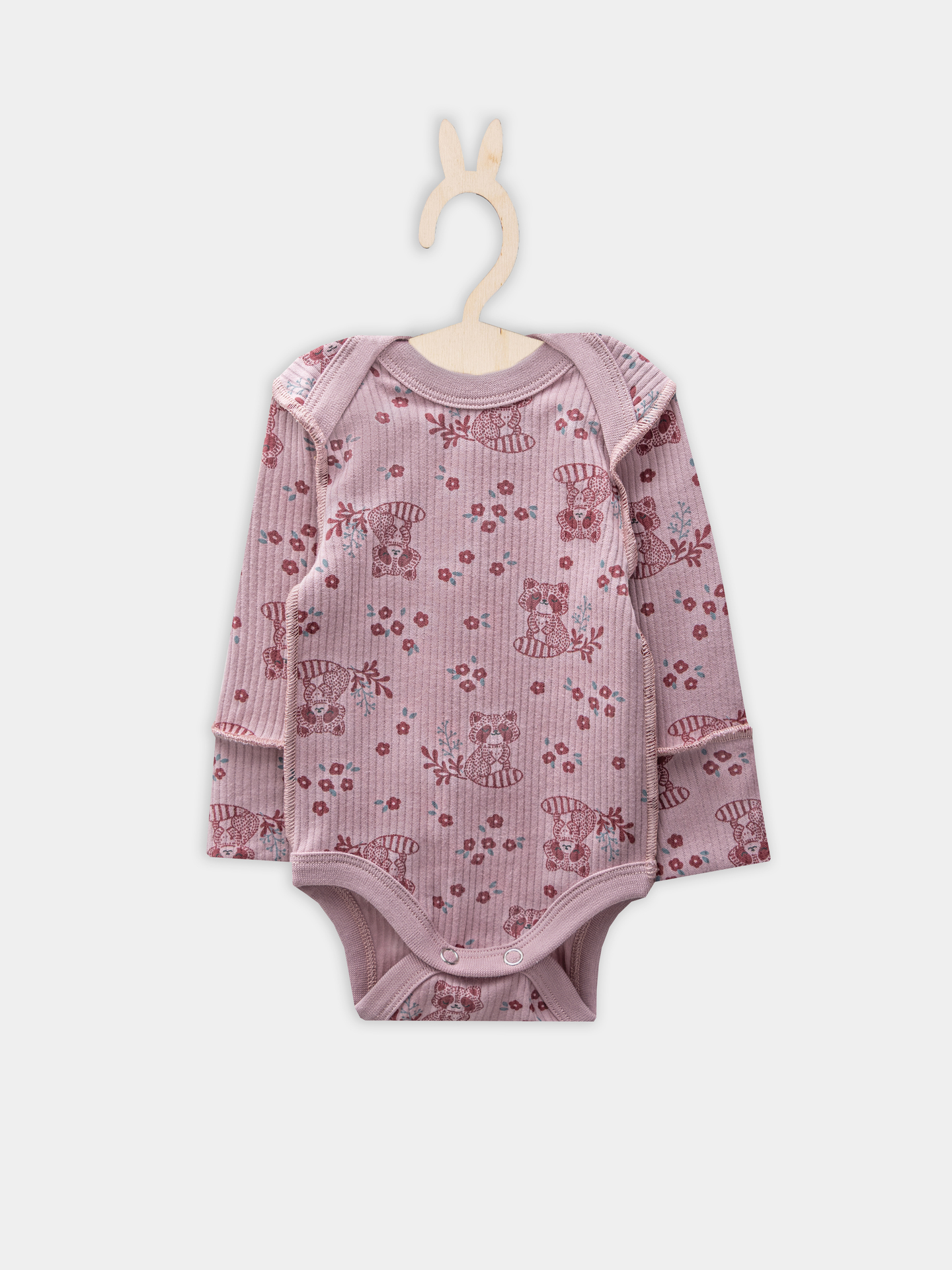 Боди Mark Formelle (Марк Формэль) 13018-1/цветочные еноты на п.розовом - фото 2