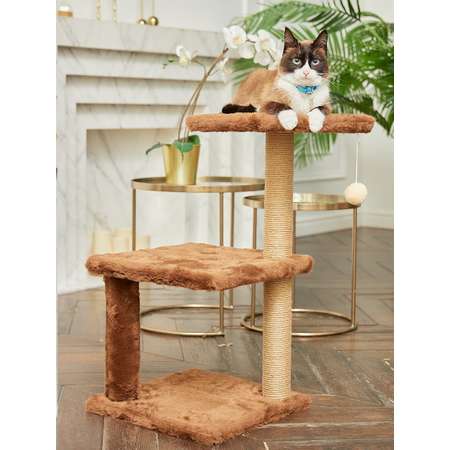 Когтеточка для кошек лежанка Pet БМФ Коричневый