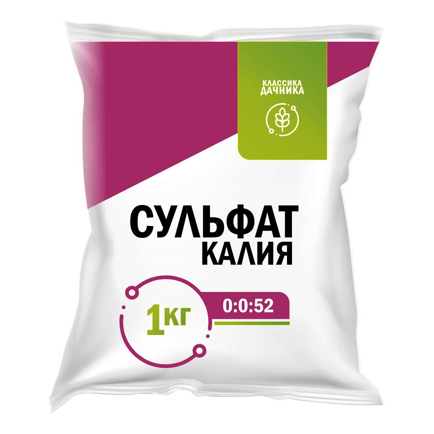 Удобрение минеральное НОВ-АГРО Сульфат калия 1кг - фото 1