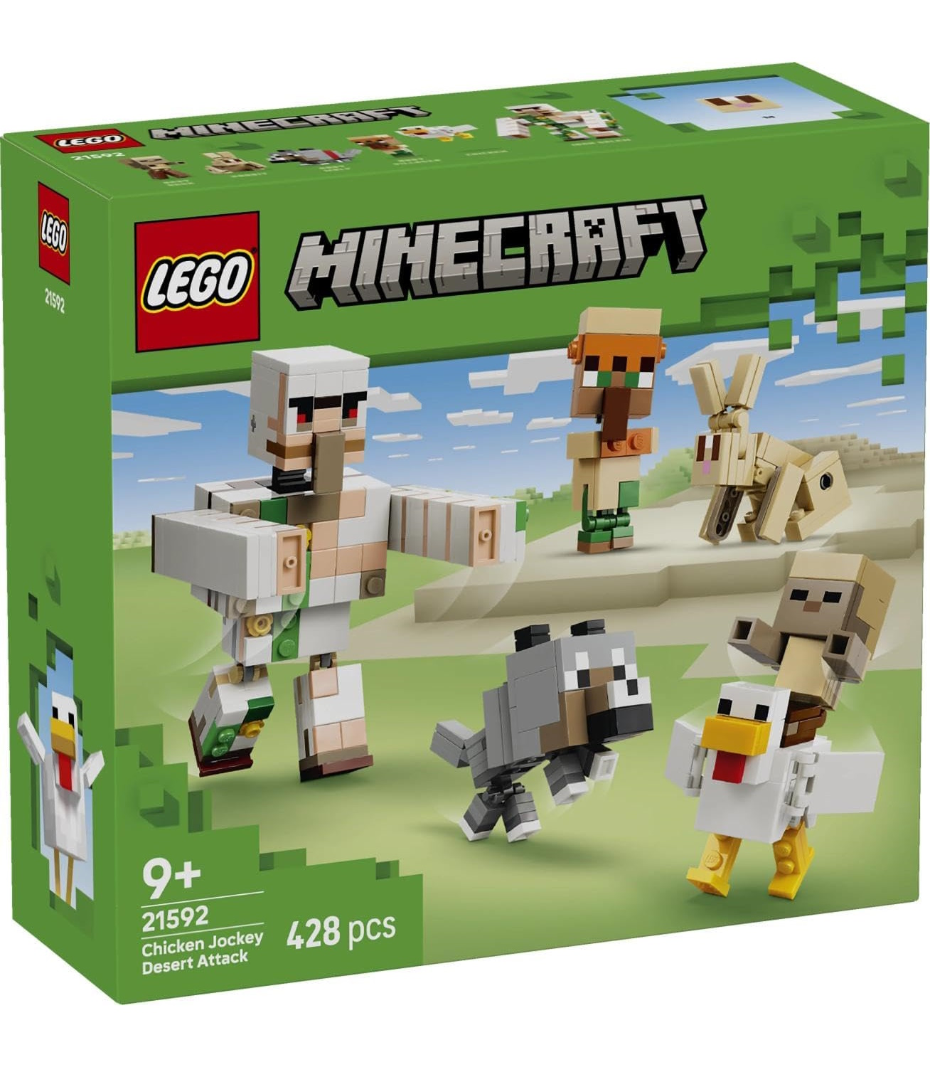 Конструктор LEGO Minecraft Куриный наездник 428 дет. - фото 8