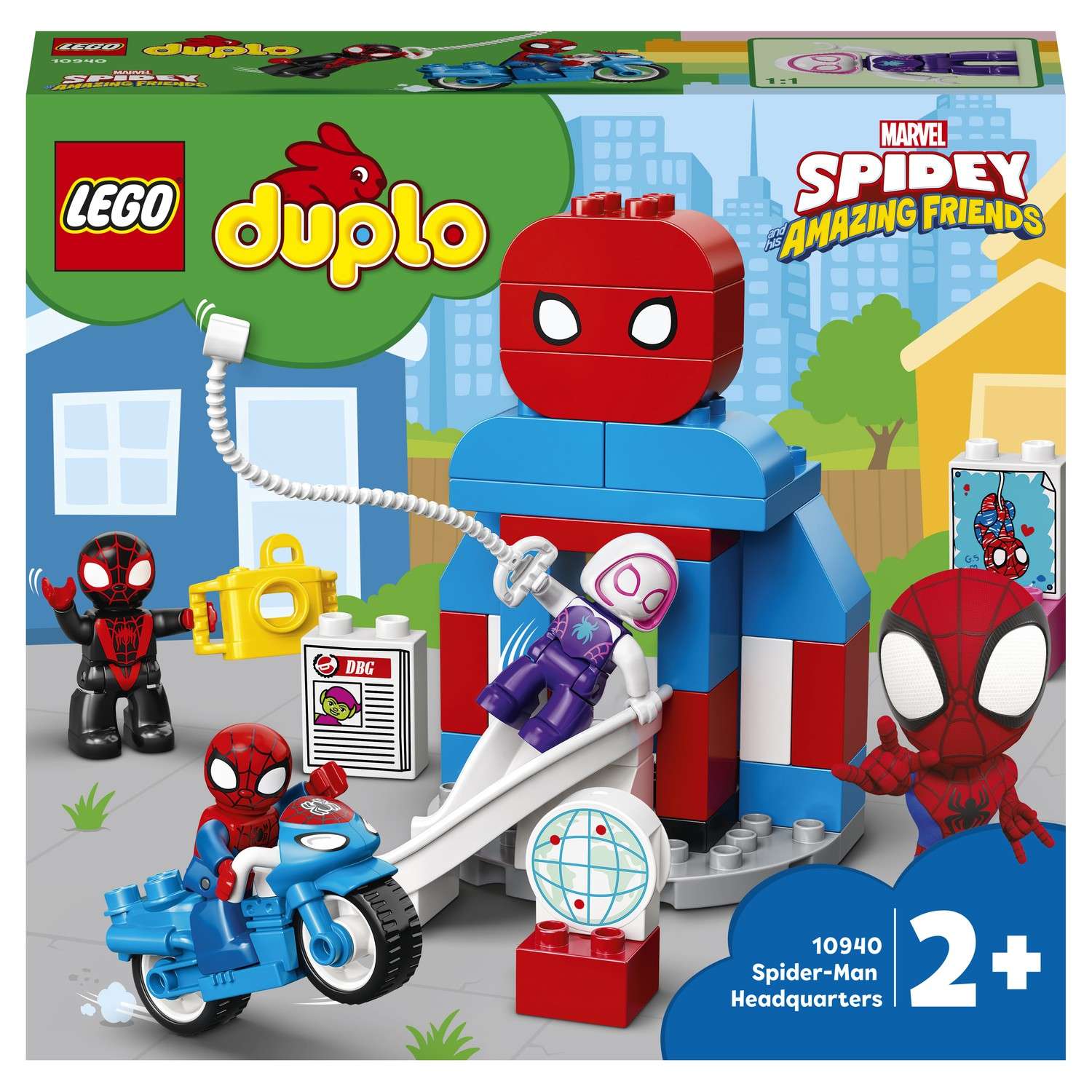 Конструктор LEGO DUPLO Штаб-квартира Человека-паука блочный - фото 2