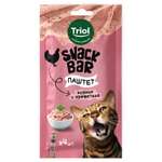 Лакомство для кошек Triol Snack Bar 40г паштет из курицы с креветкой