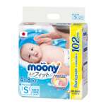 Подгузники Moony S (4-8 кг) 102 шт.