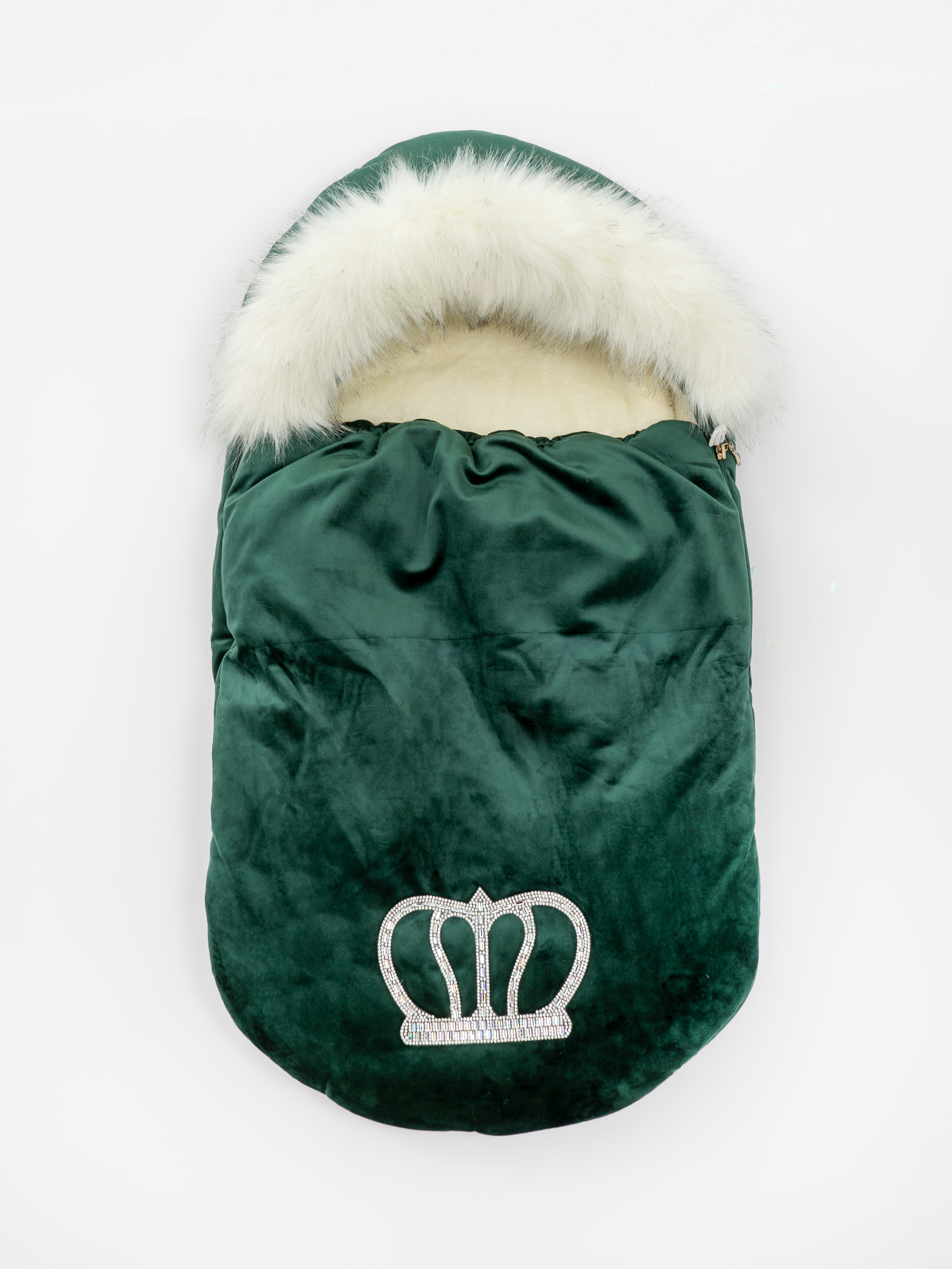 Конверт на выписку ТОСЯ БОСЯ Корона зеленый - фото 6