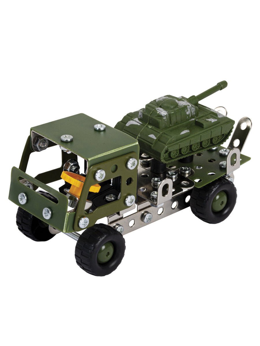 Конструктор BAMBOX Грузовик с танком металлический 133 дет. - фото 3