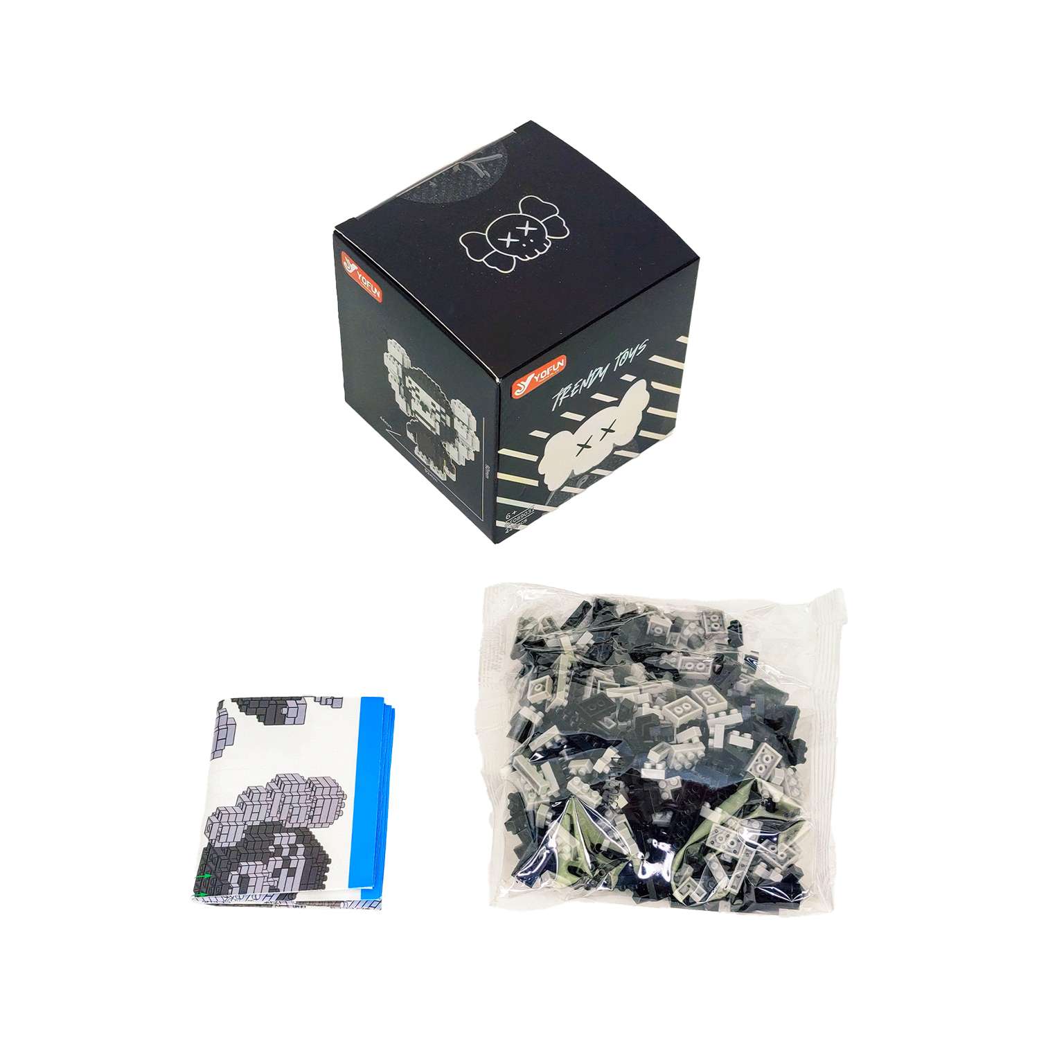 Конструктор Yiwu Yofun Trading Co Balody Kaws из мини-блоков - фото 4