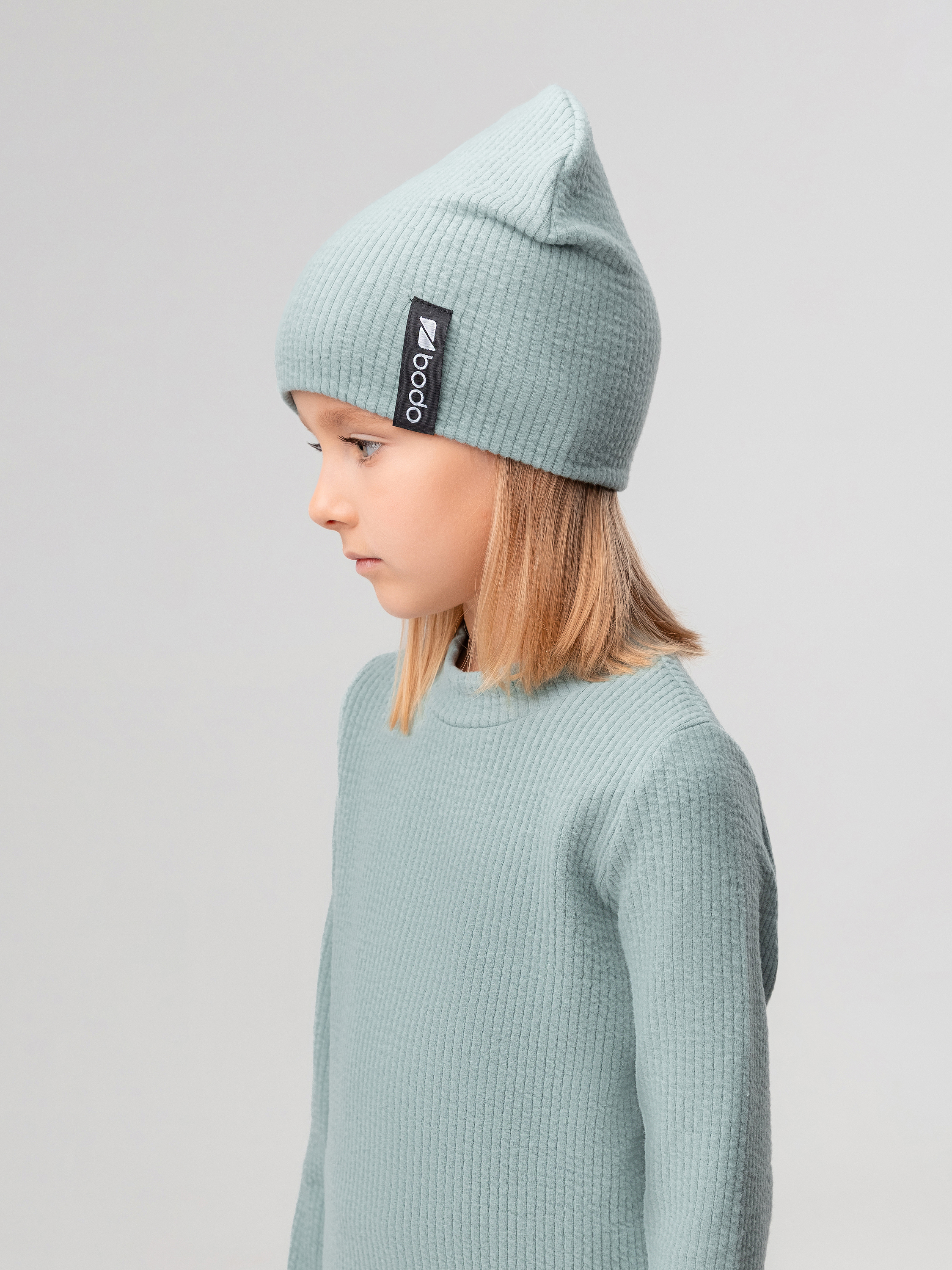 Шапка Bodo 10-423MU_пыльно-зеленый - фото 3