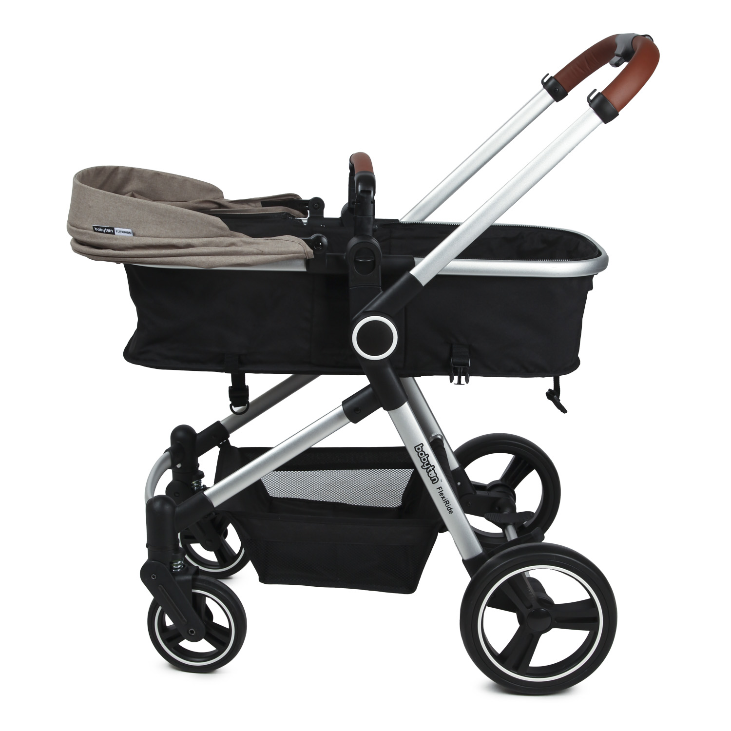 Коляска трансформер Babyton FlexiRide Black-Beige - фото 13