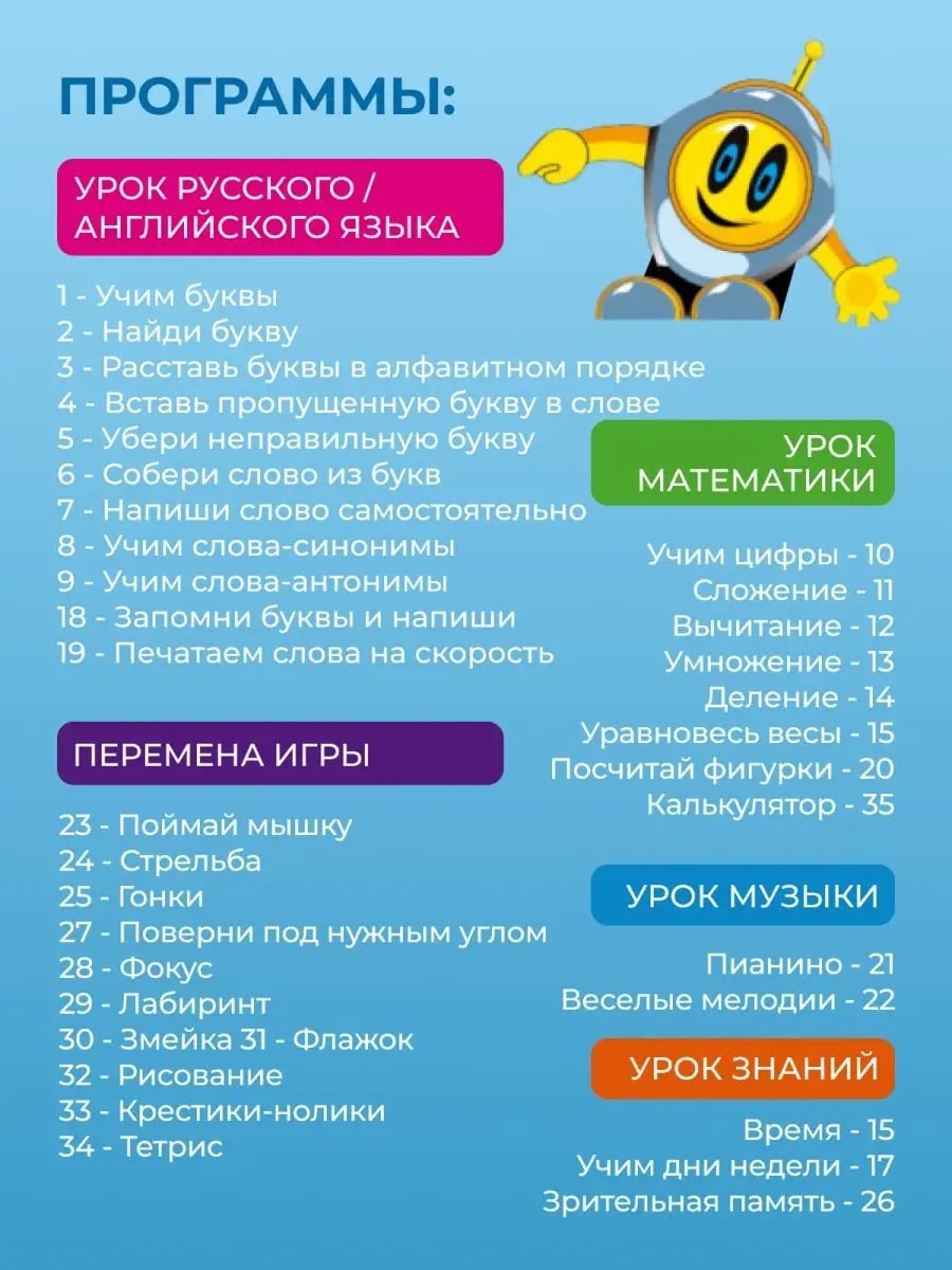 Компьютер обучающий TrendToys Детский 35 функций обучения TT0413 - фото 7