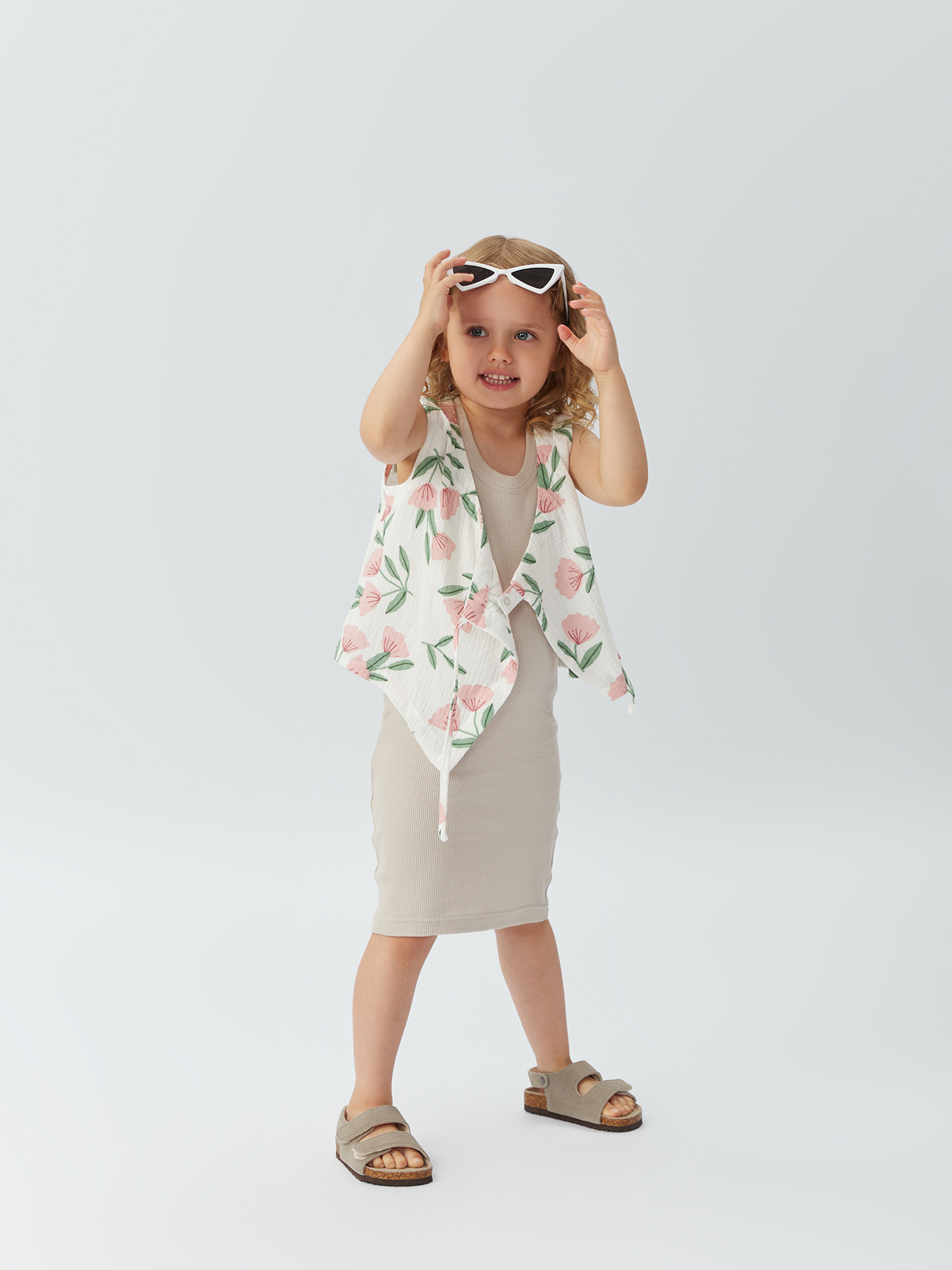 Халат Happy Baby 88194_pink flower - фото 21