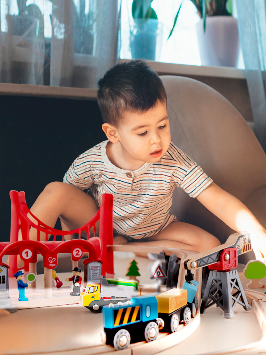 Набор железнодорожный Hape E3736_HP - фото 3