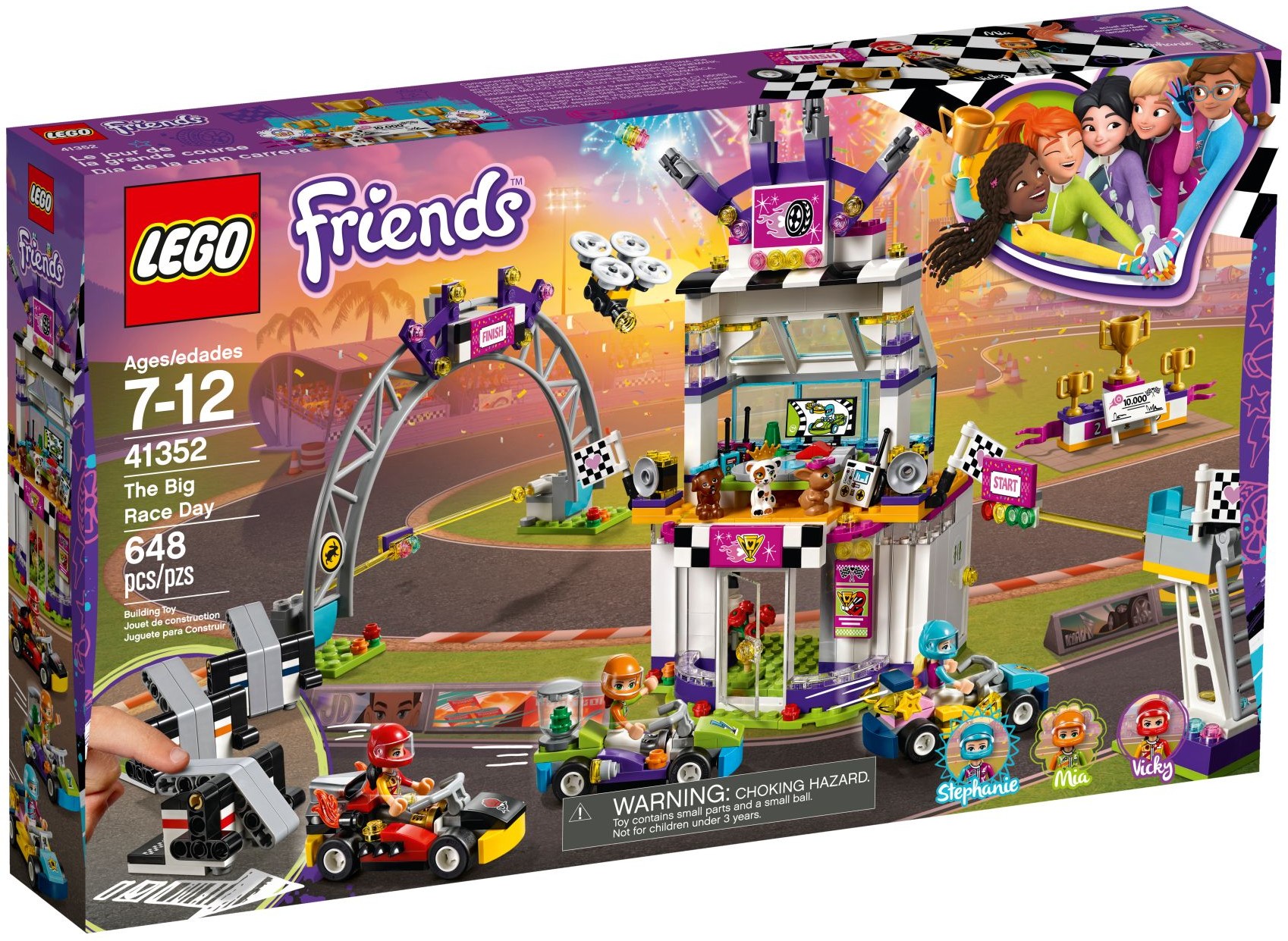 Изображение товара Конструктор LEGO Friends Большая гонка 41352, 468 деталей для детей
